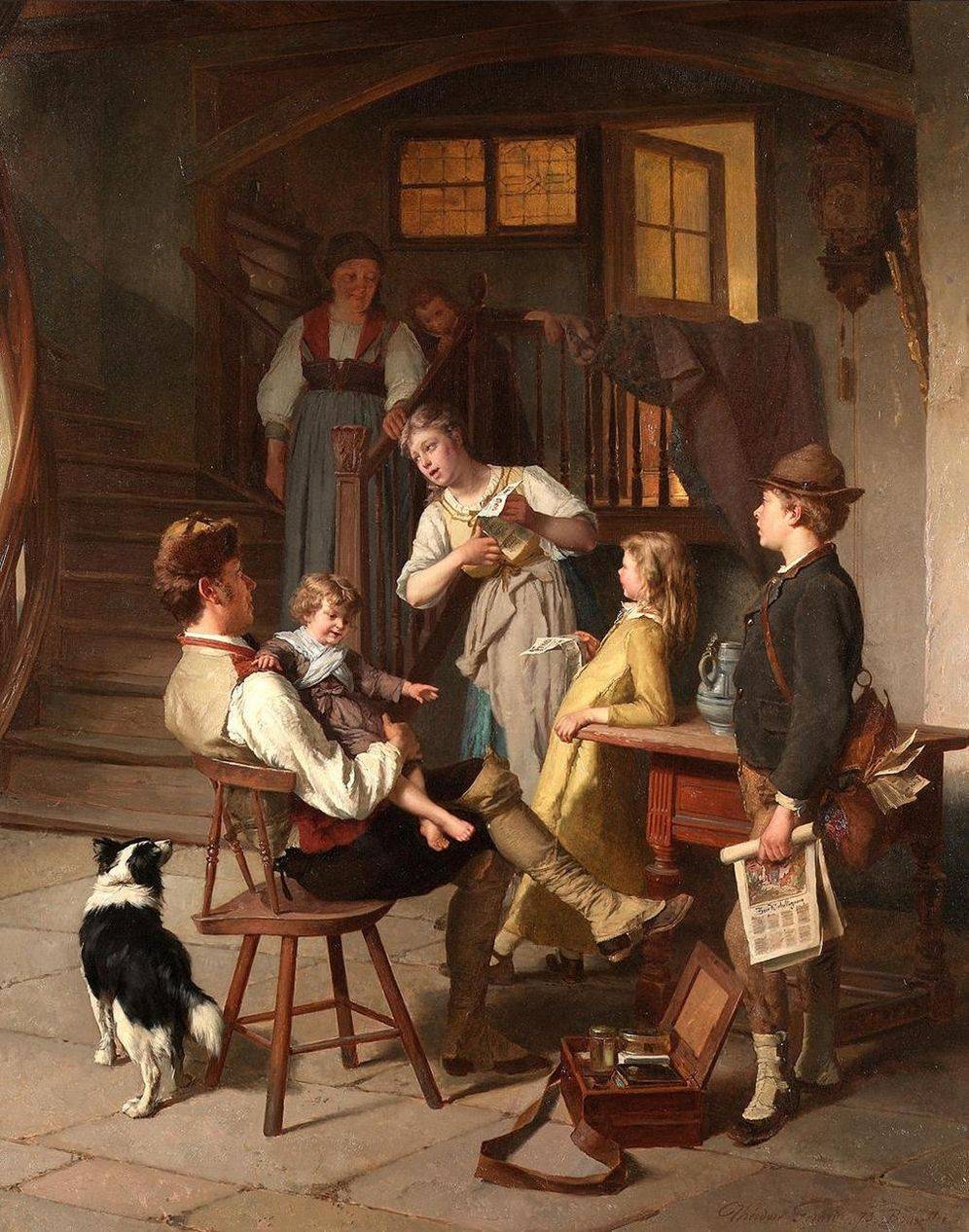 The recital by Theodore Gerard — hand-painted portrait oil painting reproduction on canvas