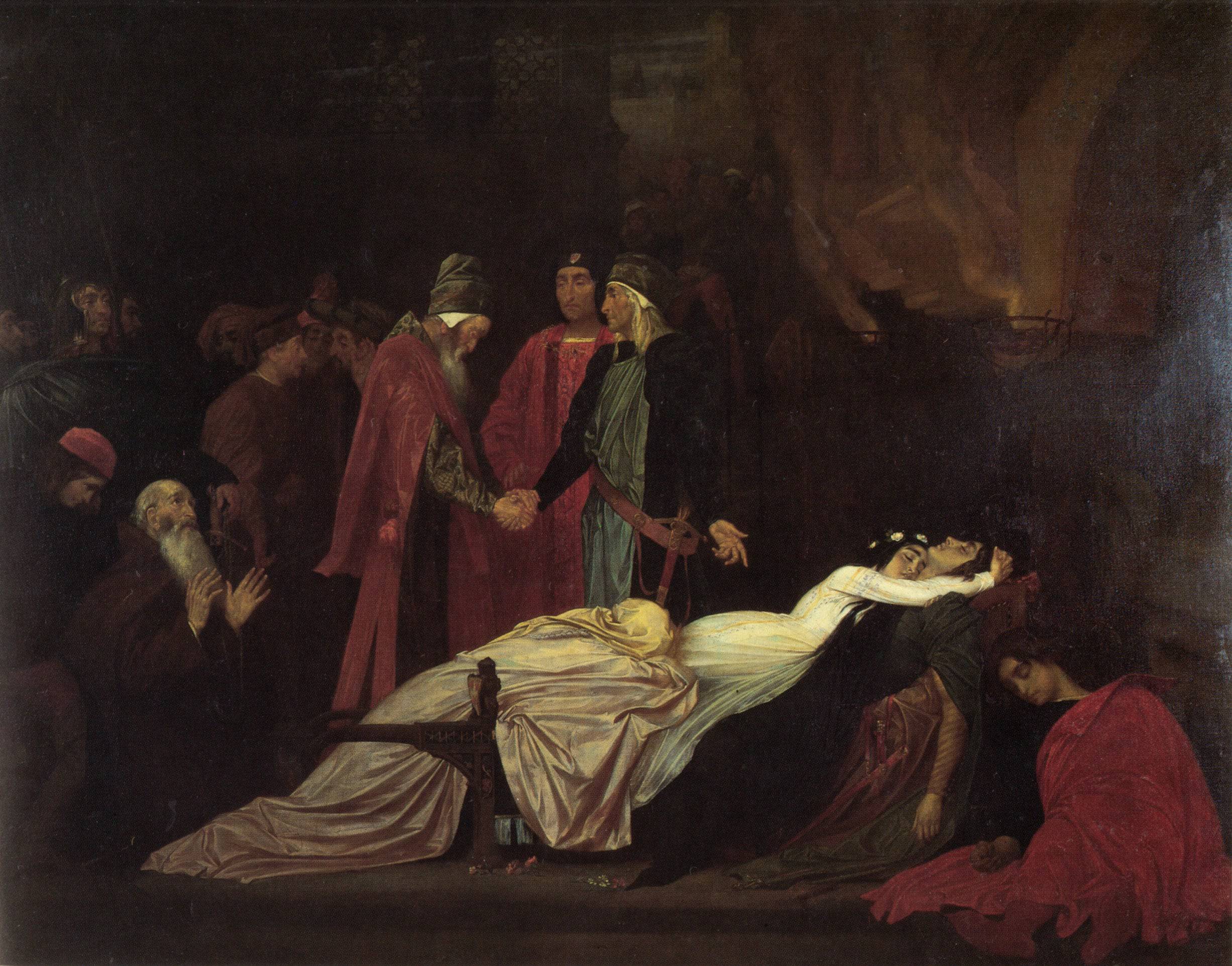 The Reconciliation of the Montagues and Capulets - Frederic Leighton