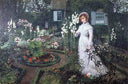 The Rector's Garden, Queen of the Lilies by John Atkinson Grimshaw — hand-painted botanical oil painting reproduction on canvas
