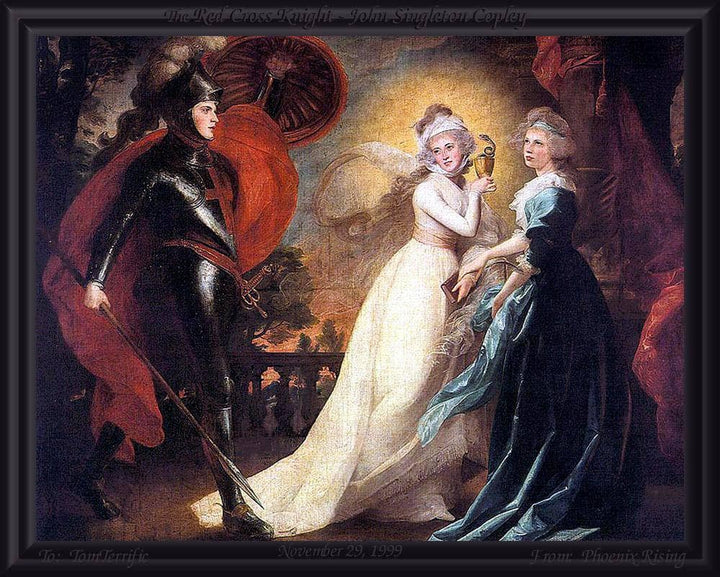 The Red Cross Knight by John Singleton Copley — hand-painted cultural oil painting reproduction on canvas