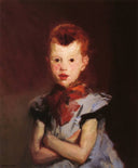 The Red Top by Robert Henri — children oil painting wall art, Realism