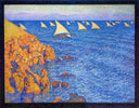 The Regatta by Theo van Rysselberghe — ships oil painting wall art, Pointillism