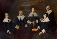 The Regentesses of the Old Men's Almhouse, Haarlem by Frans Hals — hand-painted portrait oil painting reproduction on canvas