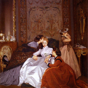 The reluctant bride by Auguste Toulmouche — Oil Painting Reproduction