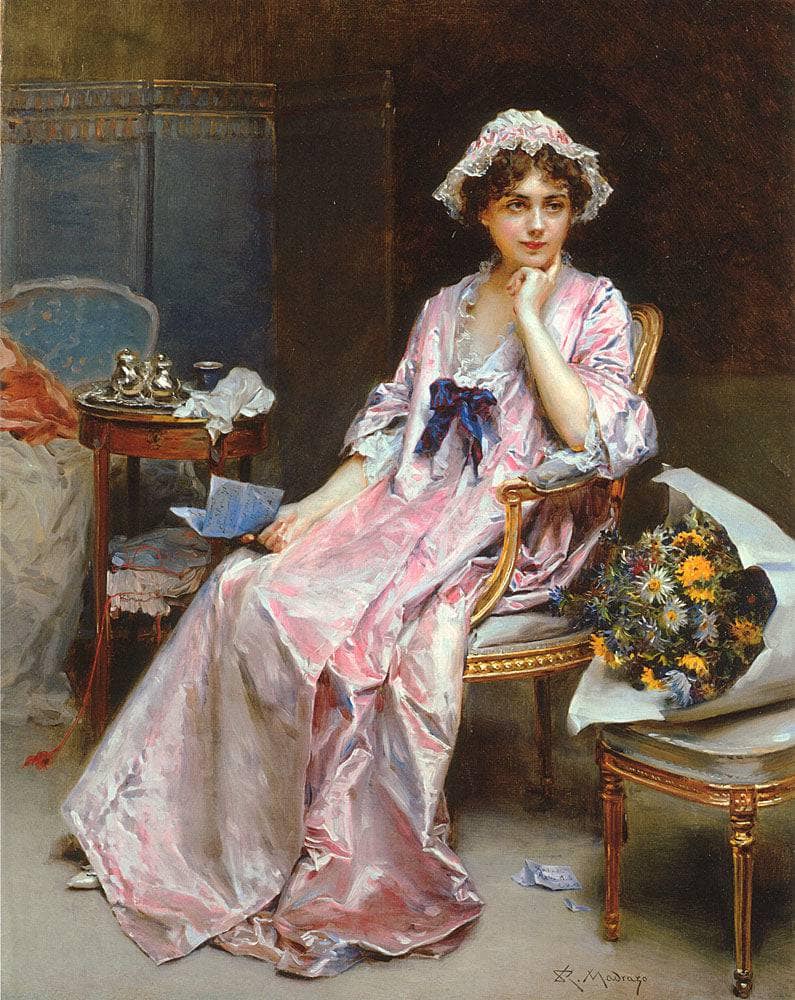 The Reluctant Mistress by Raimundo de Madrazo — hand-painted portrait oil painting reproduction on canvas