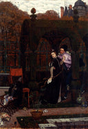 The Rendez Vous by James Tissot — hand-painted botanical oil painting reproduction on canvas