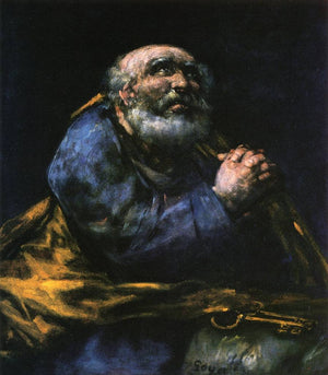 The Repentant Saint Peter - Francisco Goya