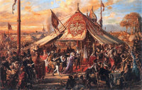 The Republic at Zenith of Power  Golden Liberty  Election A D  1573 by Jan Matejko — hand-painted architectural oil painting reproduction on canvas