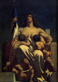 The Republic by Honore Daumier — hand-painted portrait oil painting reproduction on canvas