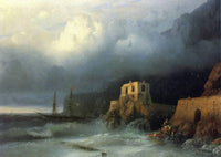 The Rescue by Ivan Aivazovsky — hand-painted landscape oil painting reproduction on canvas