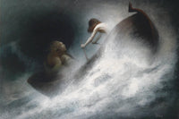 The Rescue by Karl Wilhelm Diefenbach — hand-painted abstract oil painting reproduction on canvas