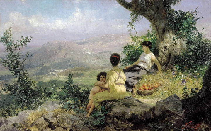 The Rest by Henryk Siemiradzki — hand-painted landscape oil painting reproduction on canvas