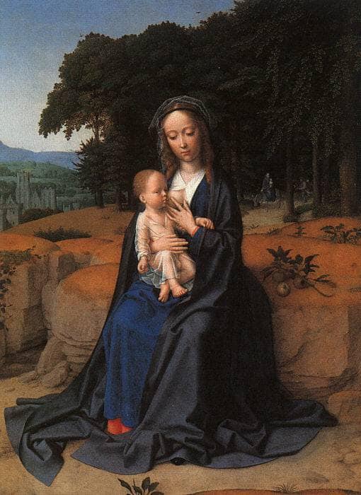 The Rest on the Flight into Egypt by Gerard David — hand-painted cultural oil painting reproduction on canvas