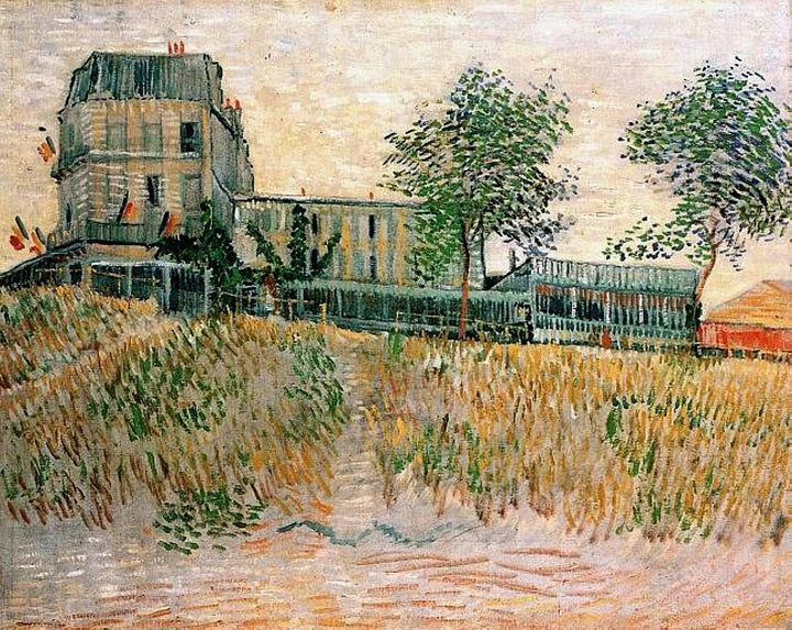 The Restaurant de la Sirene at Asnieres by Vincent van Gogh — hand-painted botanical oil painting reproduction on canvas