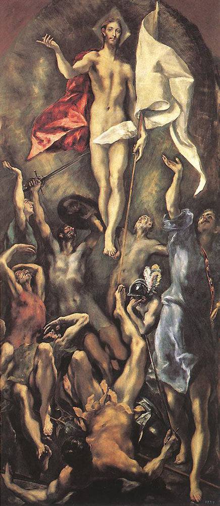 The Resurrection by El Greco, hand-painted cultural oil painting reproduction on canvas