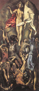 The Resurrection by El Greco, surrealism oil painting wall art, Mannerism Late Renaissance