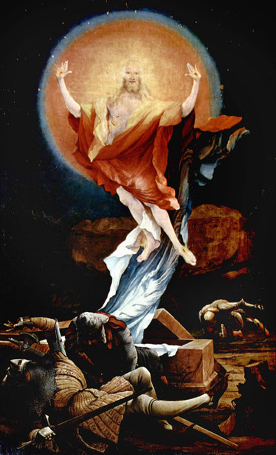 The Resurrection of Christ (right wing of the Isenheim Altarpiece) in modern living room