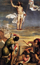 The Resurrection by Titian — religion oil painting wall art, Mannerism Late Renaissance
