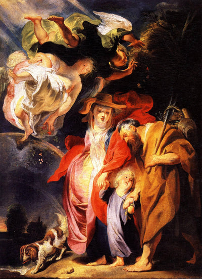 The Return from Egypt of the Holy Family in hallway