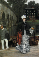 The Return from the Boating Trip by James Tissot — hand-painted cultural oil painting reproduction on canvas