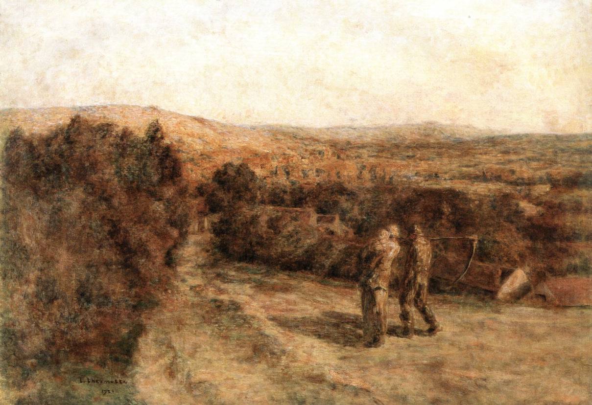 The return from the fields - Léon Augustin Lhermitte