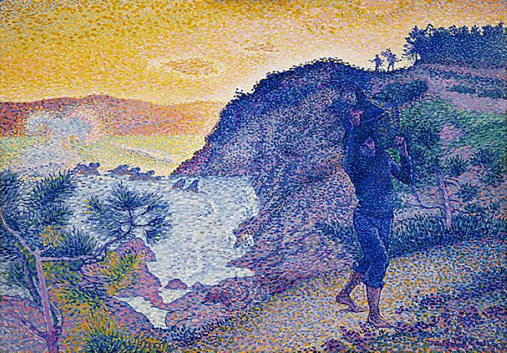 The Return of the Fisherman by Henri-Edmond Cross — hand-painted landscape oil painting reproduction on canvas