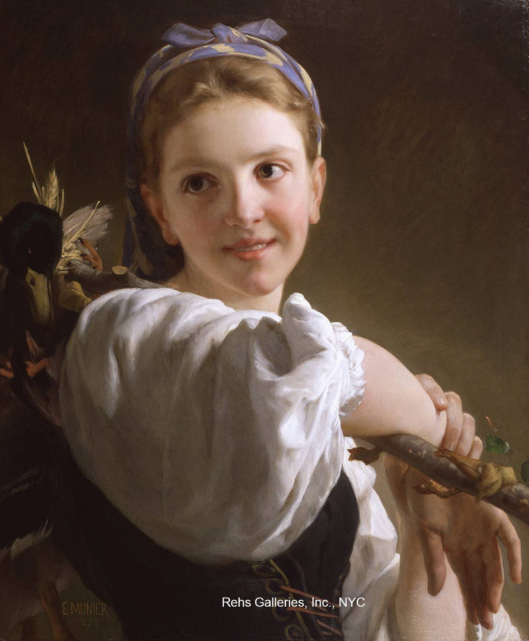 The return of the market by Émile Munier, hand-painted portrait oil painting reproduction on canvas