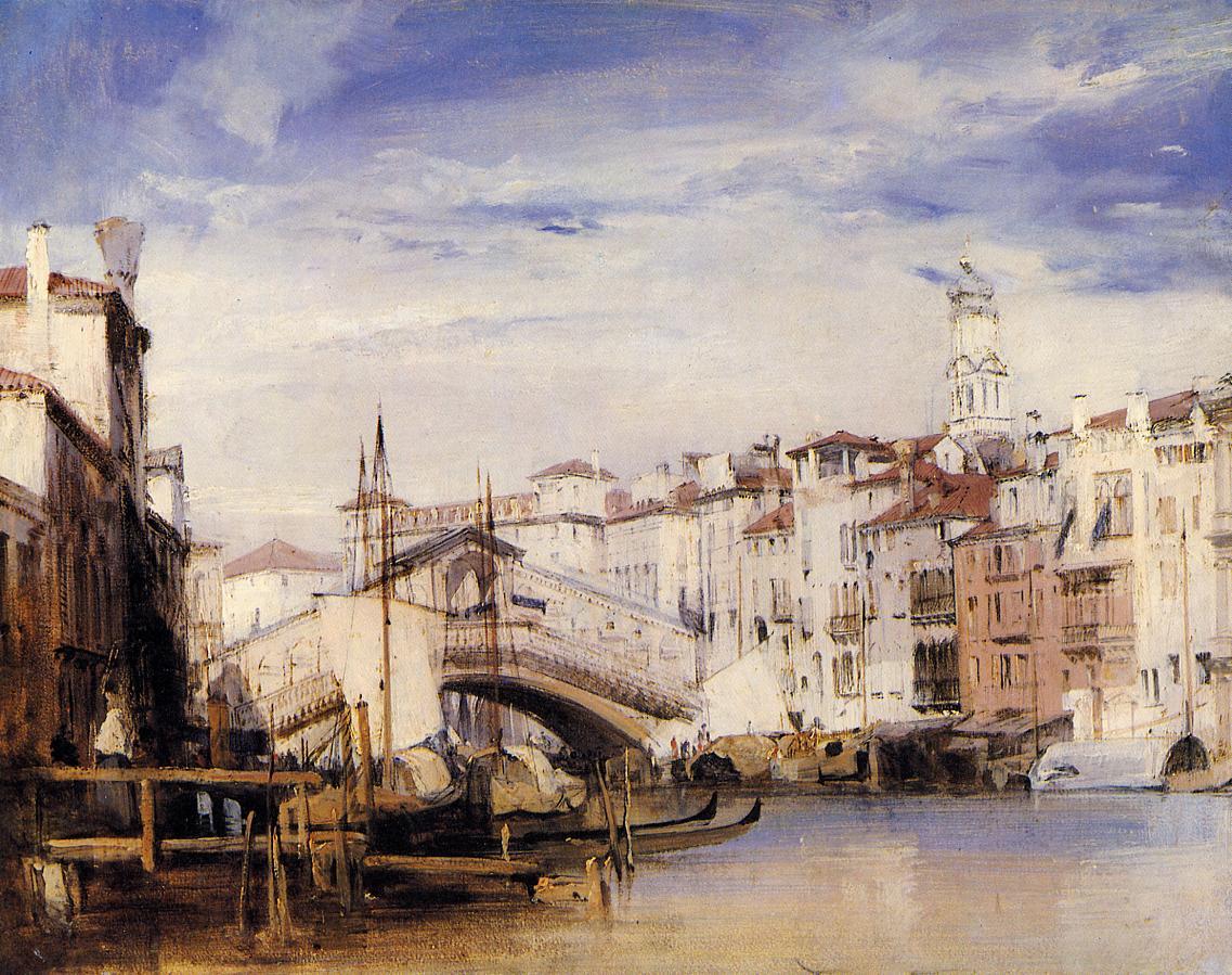 The Rialto, Venice - Richard Parkes Bonington