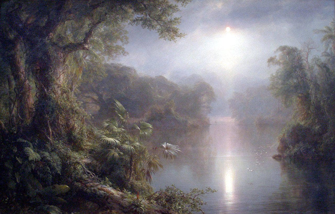 The River of Light by Frederic Edwin Church — hand-painted botanical oil painting reproduction on canvas