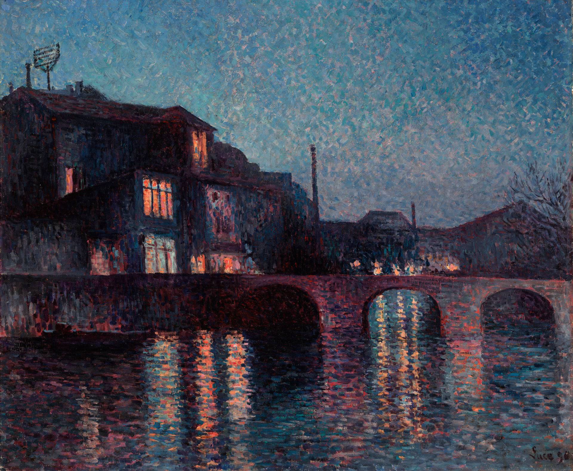 The River Sambre in Charleroi - Maximilien Luce