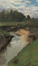 The River Vorya at Abramtsevo by Konstantin Korovin — seascapes oil painting wall art, Impressionism