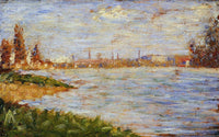 The Riverbanks by Georges Seurat — hand-painted landscape oil painting reproduction on canvas