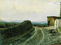The road from Montmartre in Paris