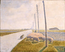 The Road to Nieuport by Alfred William Finch — hand-painted landscape oil painting reproduction on canvas