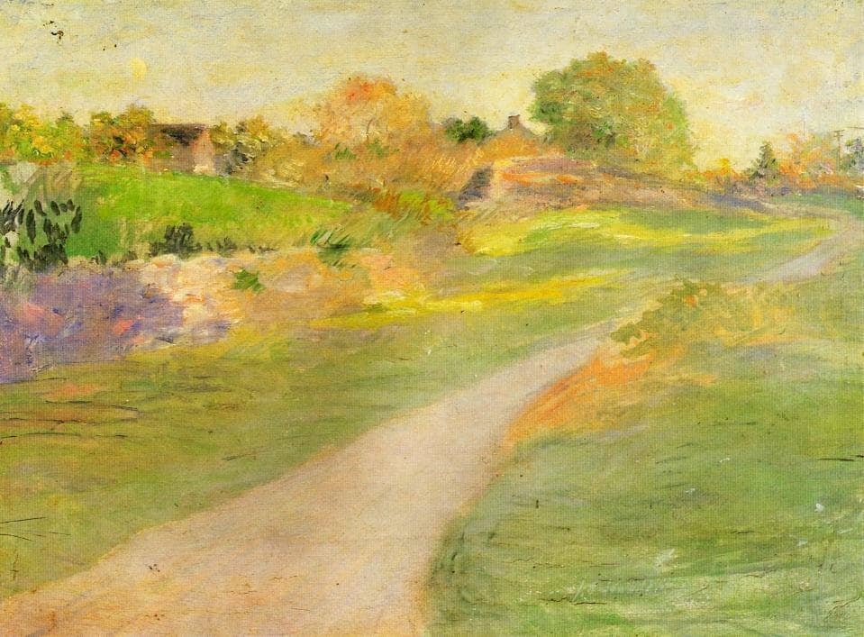 The Road to Nowhere by Julian Alden Weir — hand-painted architectural oil painting reproduction on canvas