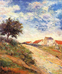 The road up by Paul Gauguin — rural oil painting wall art, Impressionism