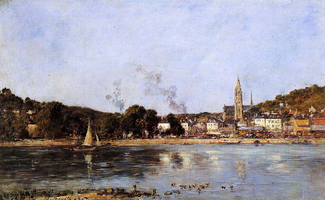 The Rocks of l'Ilette and the Fortifications - Eugene Boudin