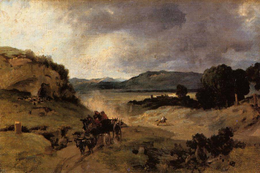 The Roman Campagna (La Cervara) - Camille Corot