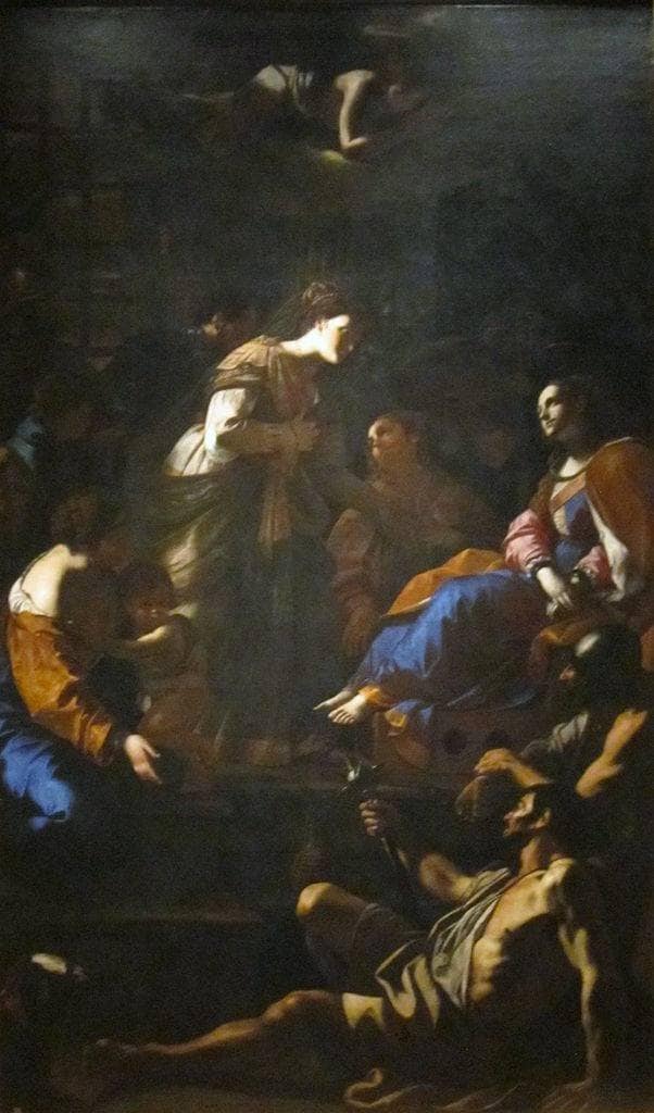 The Roman Empress Faustina Visiting Saint Catherine of Alexandria in Prison