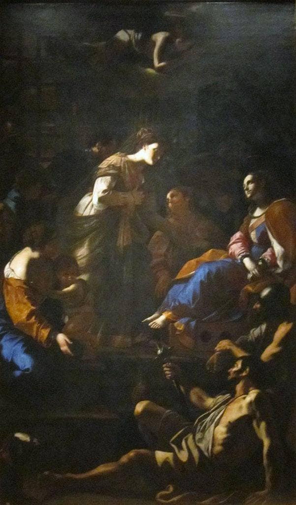 The Roman Empress Faustina Visiting Saint Catherine of Alexandria in Prison