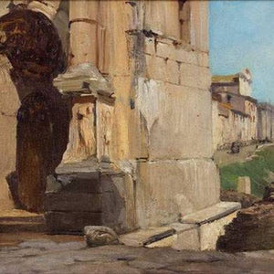 The Roman Forum and the Arch of Triumph by Septimius Severus