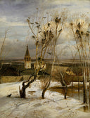 The Rooks Have Come Back by Aleksey Savrasov — hand-painted animal oil painting reproduction on canvas
