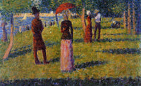 The Rope-Colored Skirt by Georges Seurat — hand-painted botanical oil painting reproduction on canvas