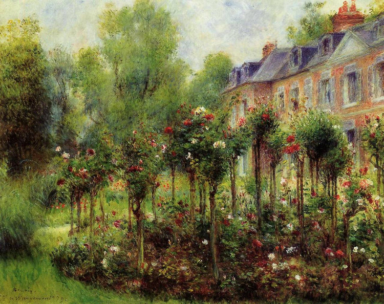 The Rose Garden at Wargemont - Pierre-Auguste Renoir