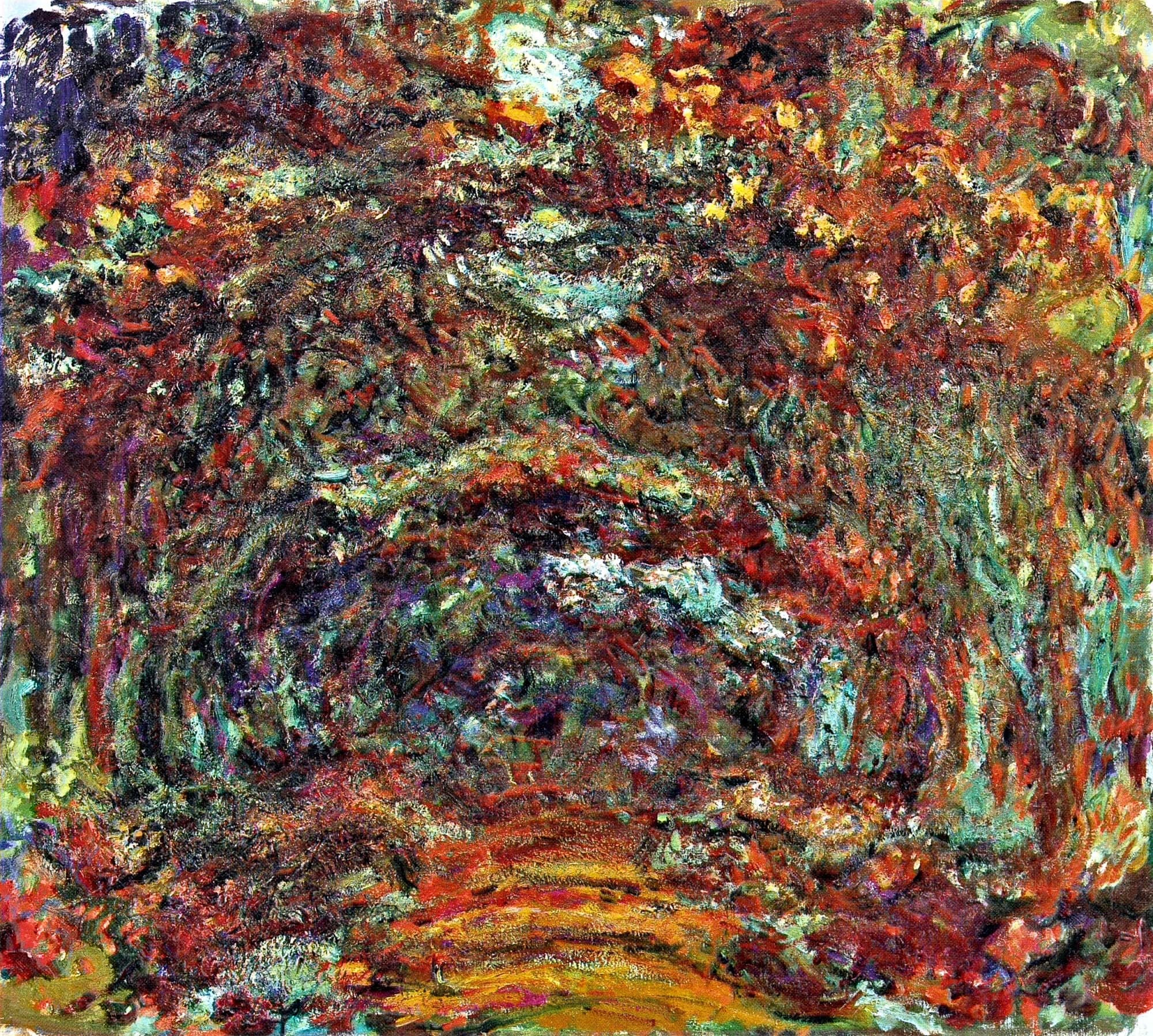 The Rose Path, Giverny - Claude Monet