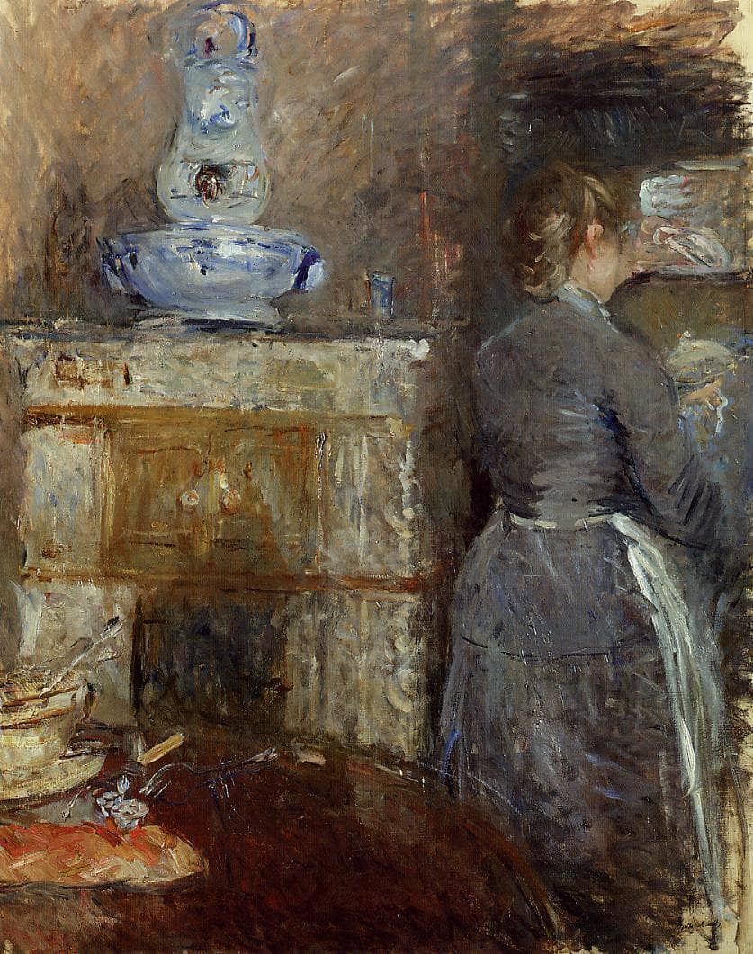 The Rouart's Dining Room by Berthe Morisot — hand-painted eco oil painting reproduction on canvas