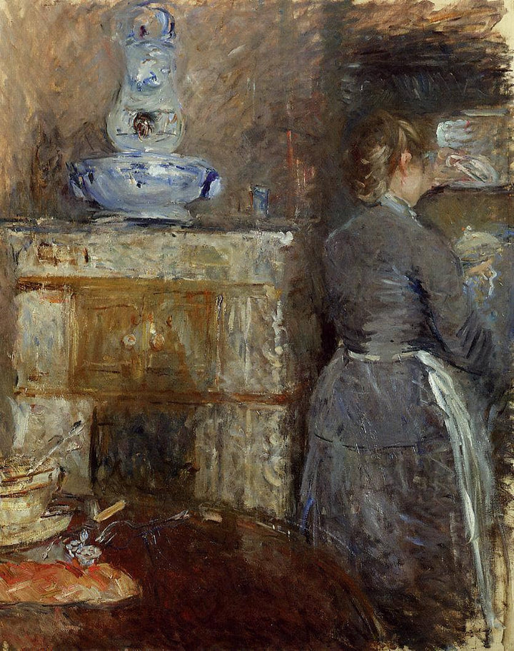 The Rouart's Dining Room by Berthe Morisot — hand-painted eco oil painting reproduction on canvas