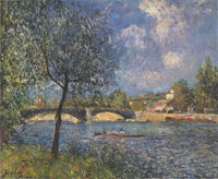 The Rowers by Alfred Sisley — hand-painted botanical oil painting reproduction on canvas