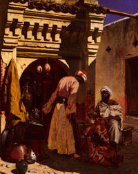 The Rug Merchant by Rudolf Ernst — hand-painted cultural oil painting reproduction on canvas