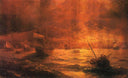 The Ruins of Pompeii by Ivan Aivazovsky — hand-painted cultural oil painting reproduction on canvas